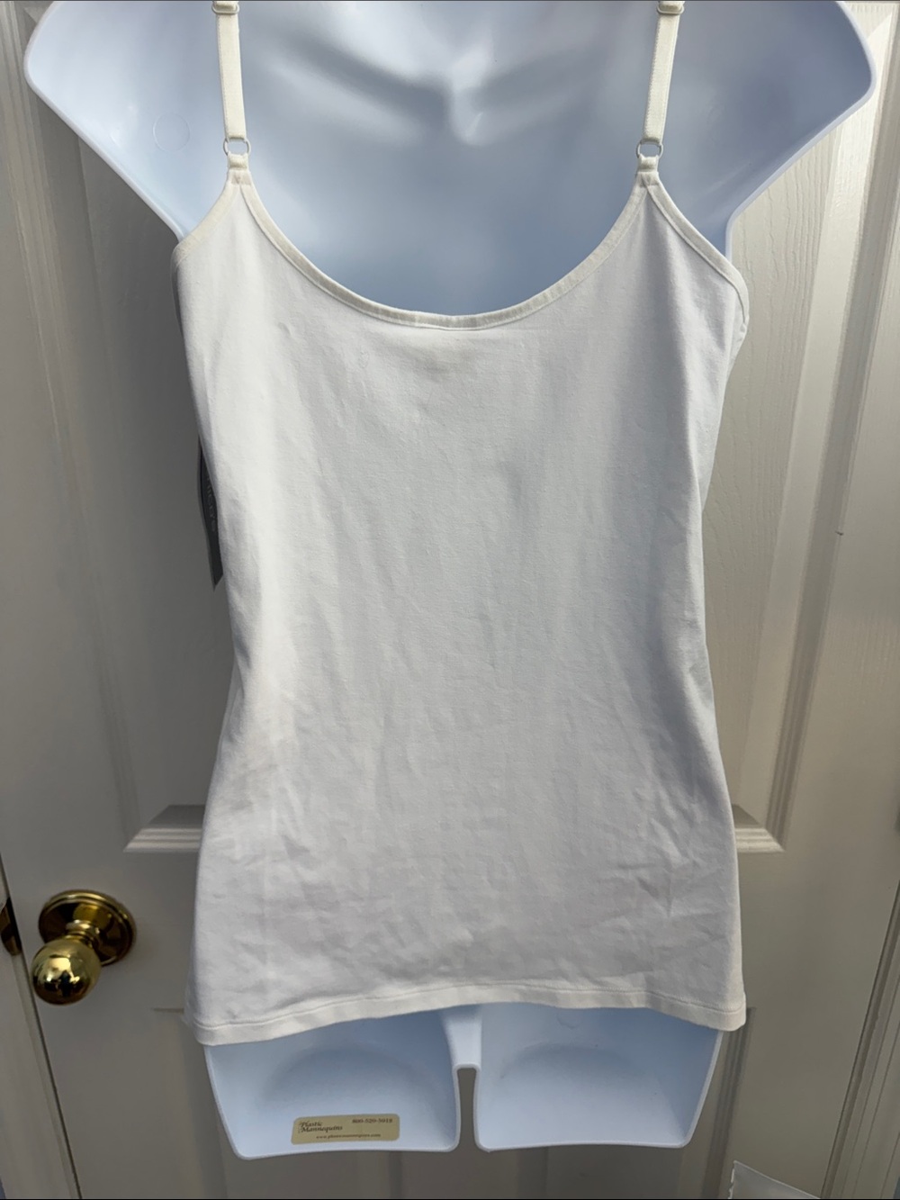 Chico's White Spaghetti-Strap Scoop Neck Camisole - Picture 5 of 6
